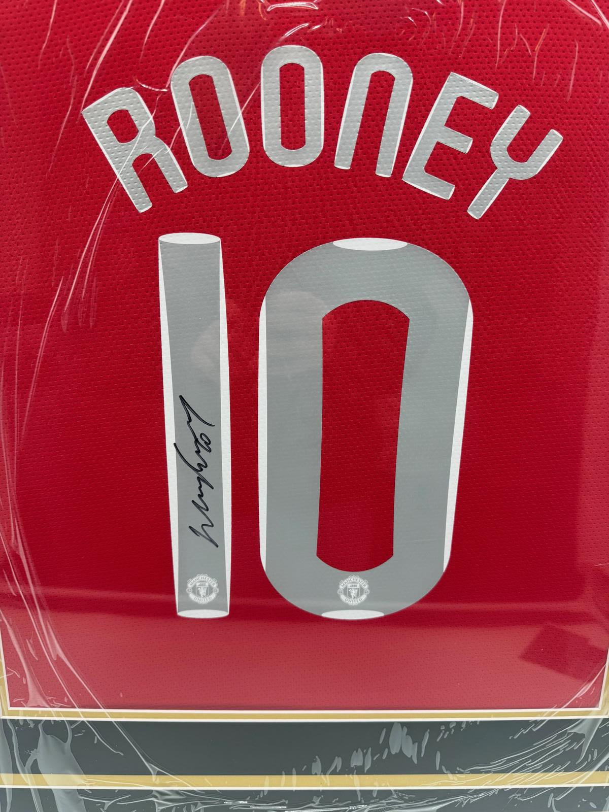 Manchester United Trikot Wayne Rooney signiert im Rahmen COA