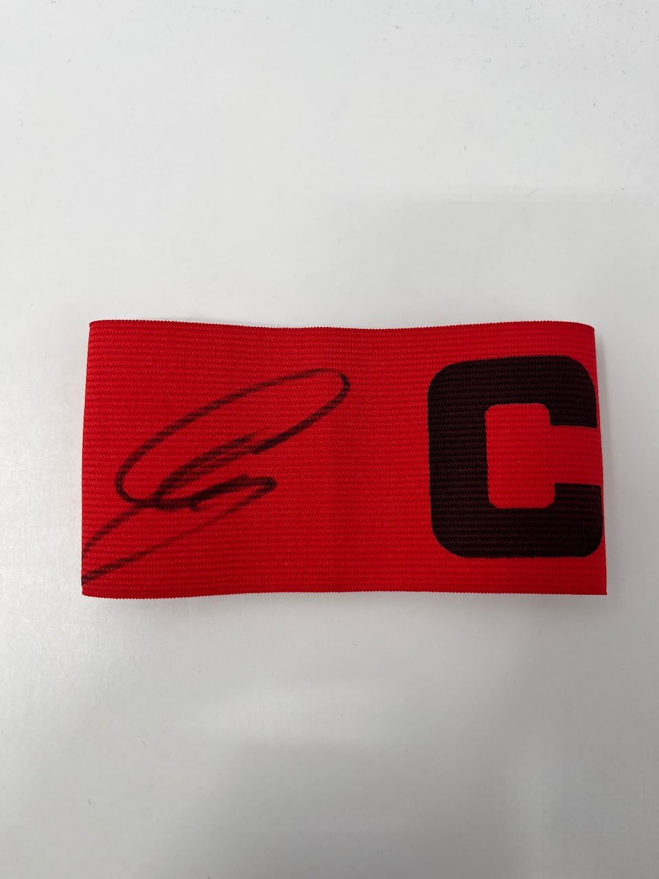 Captain's armband Granit Xhaka signed in the frame Leverkusen autograph