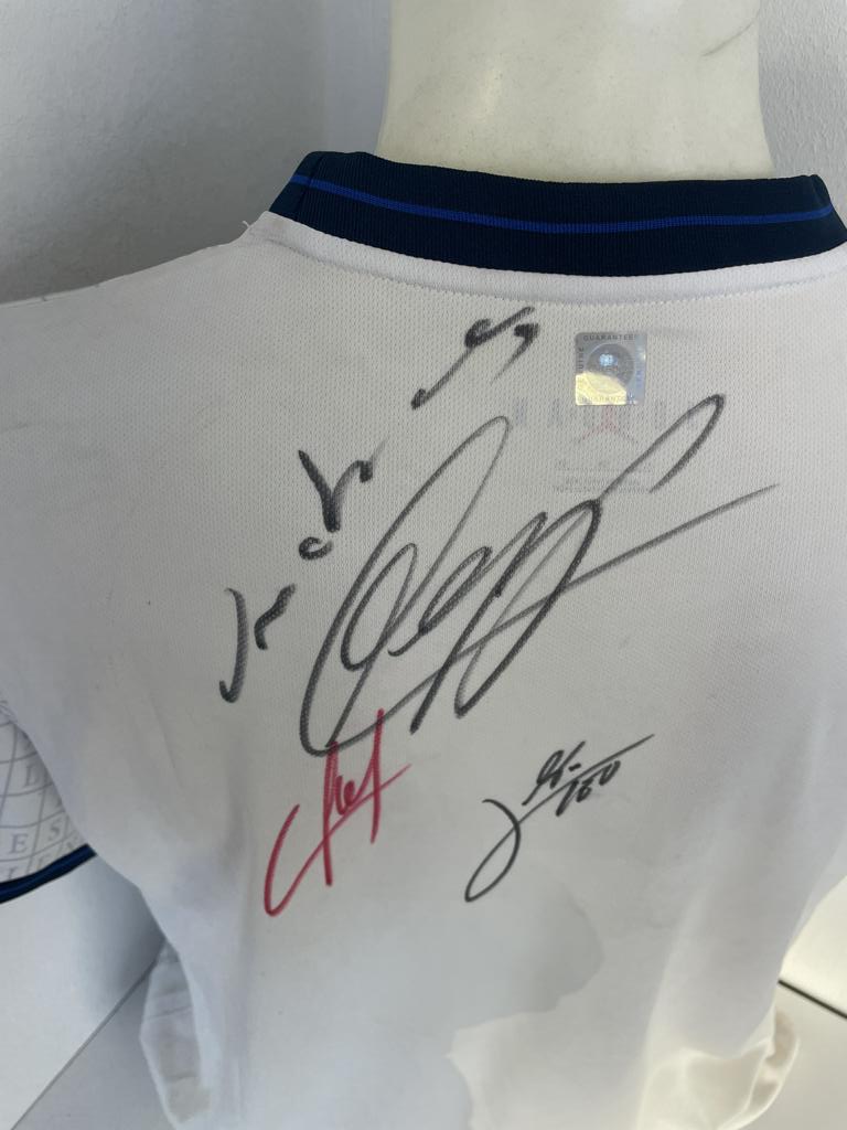 PSG Shirt Messi, Neymar und Mbappe signiert Jordan Frankreich Ligue 1 XL