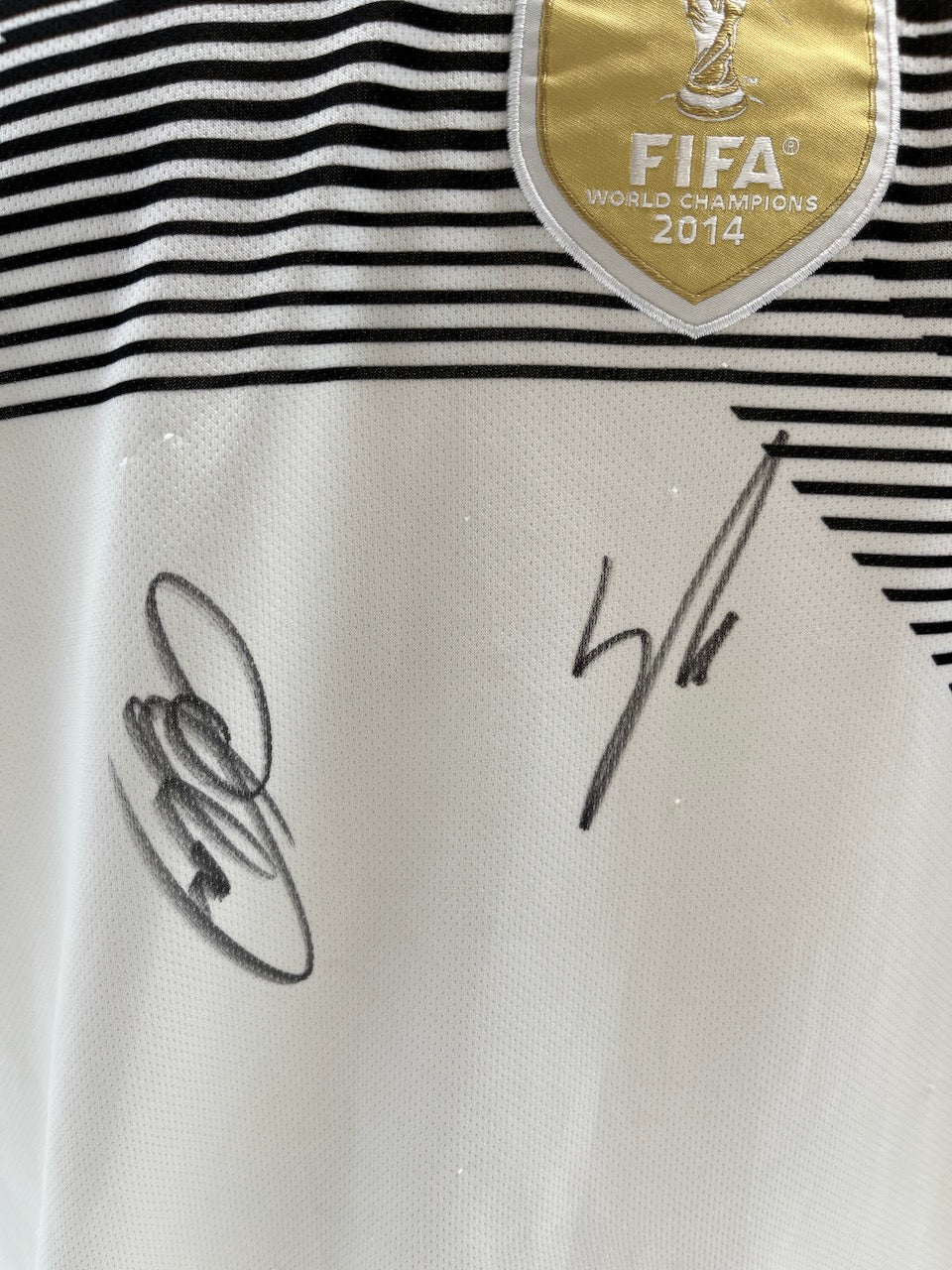 DFB jersey Mario Götze and Erik Durm signed autographs COA Adidas L