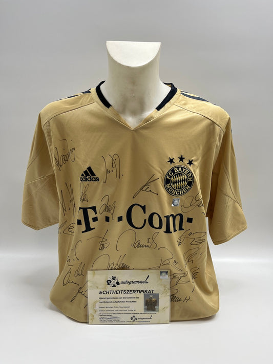 Bayern Munich Jersey 2004/2005 2005/2006 Team Signed Football COA Adidas XL