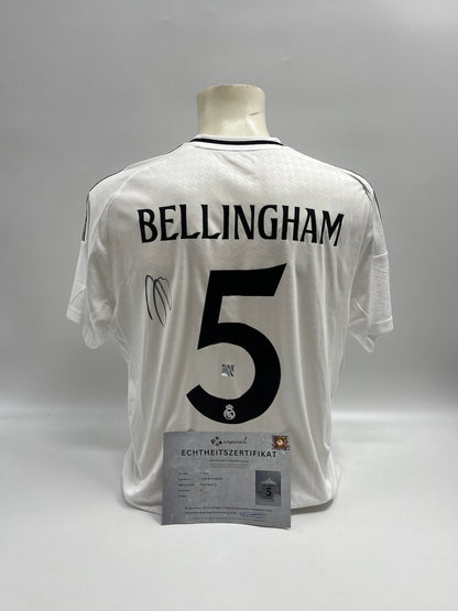 Real Madrid Trikot Jude Bellingham signiert Autogramm Adidas COA L neu