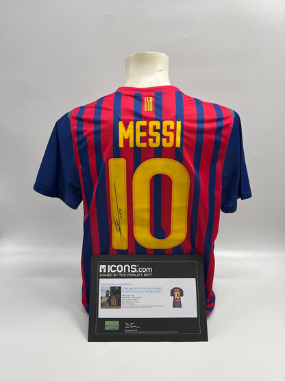 FC Barcelona Trikot Lionel Messi signiert Autogramm Nike COA L neu