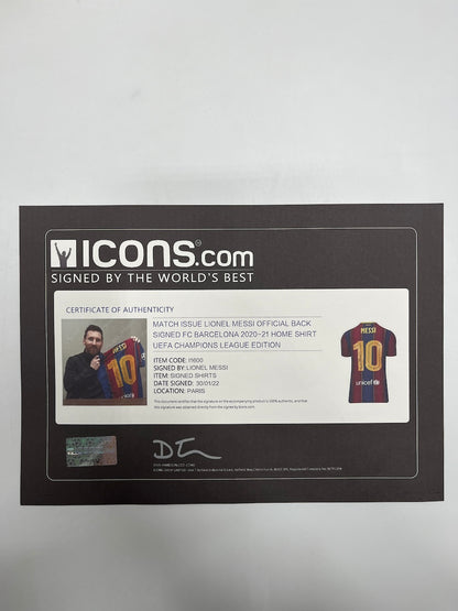 FC Barcelona Trikot Lionel Messi signiert Autogramm Nike COA neu L