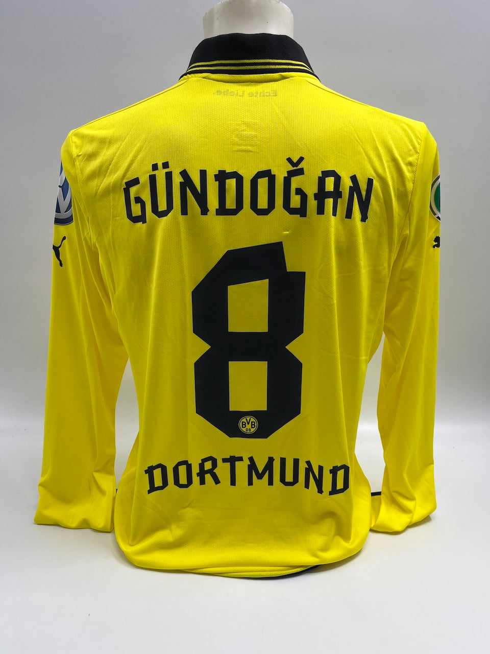 Matchworn Dortmund Trikot getragen von Ilkay Gündogan 27.02.2013 FCB-BVB