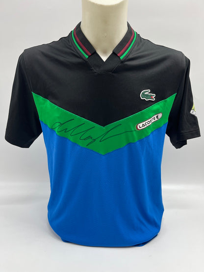 Daniil Medwedew original getragen & signiertes Poloshirt Tennis