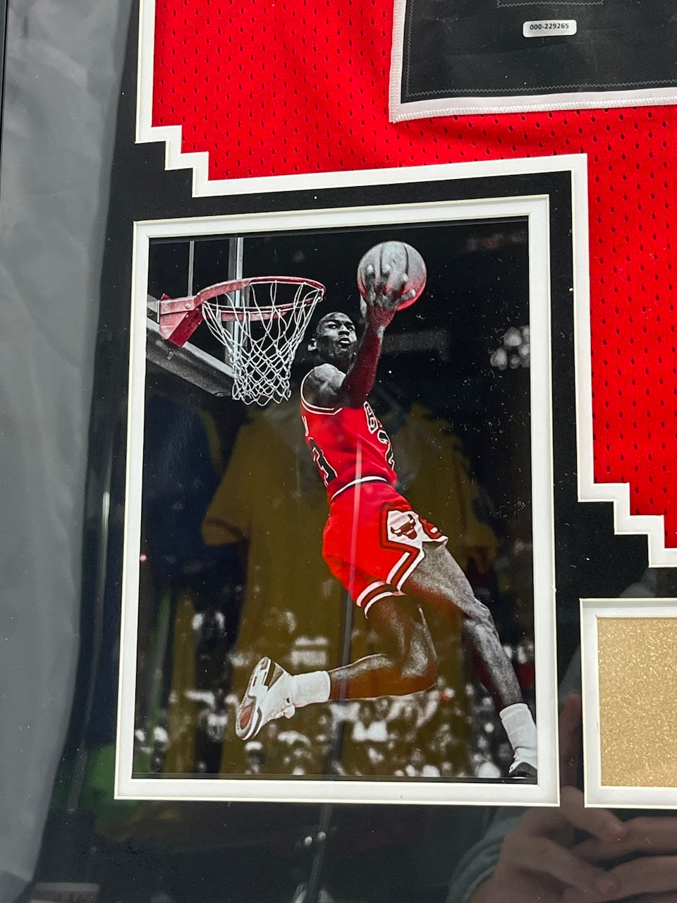 Chicago Bulls Jersey Michael Jordan signiert im Rahmen NBA