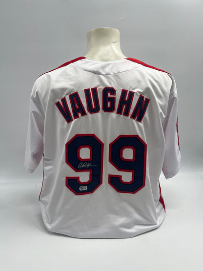Ricky 'Wild Thing' Vaughn Jersey Charlie Sheen signiert Baseball COA XL