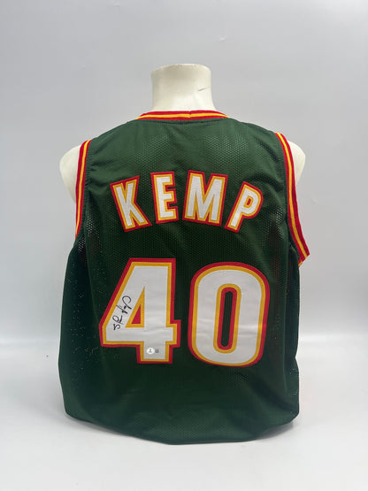 Seattle SuperSonics Jersey Shawn Kemp signiert NBA Basketball COA XL