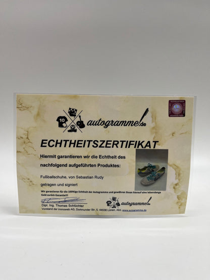 Matchworn soccer shoes Sebastian Rudy signed Nike Coa