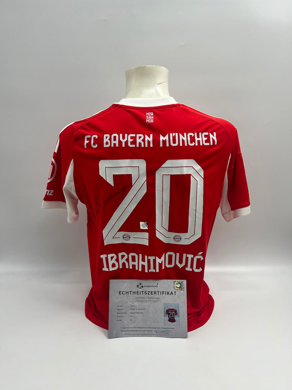 Bayern München Arijon Ibrahimovic signiert Autogramm Adidas COA neu M