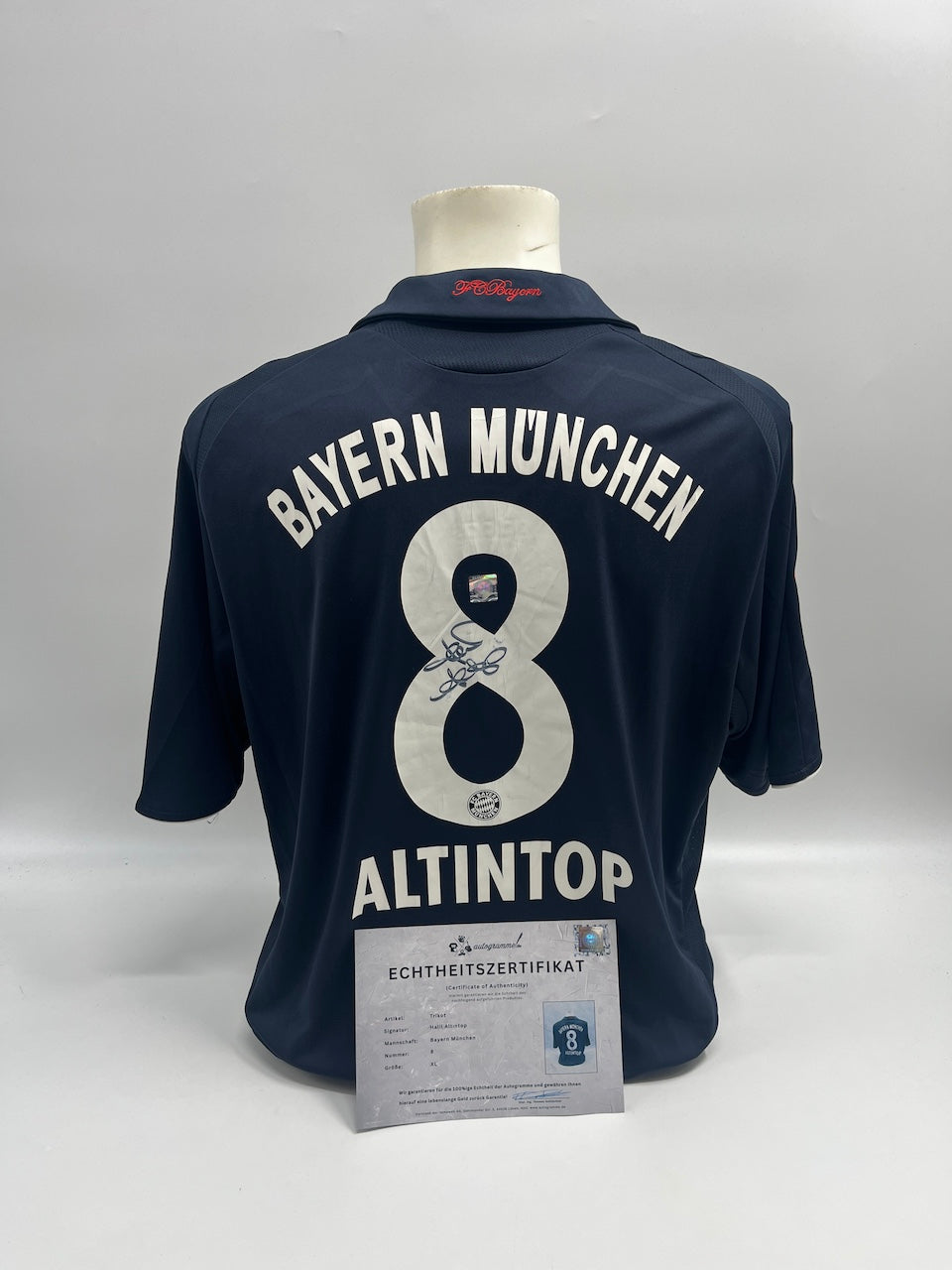 Bayern München Halil Altintop signiert Autogramm Adidas COA XL