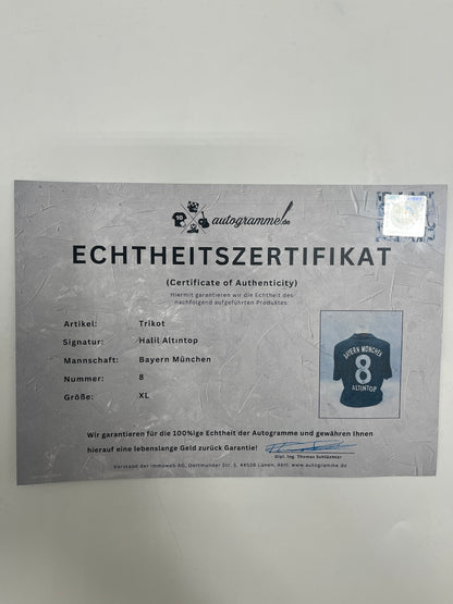 Bayern München Halil Altintop signiert Autogramm Adidas COA XL