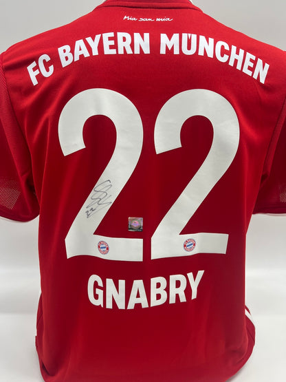 Bayern München Serge Gnabry signiert Autogramm Adidas COA L