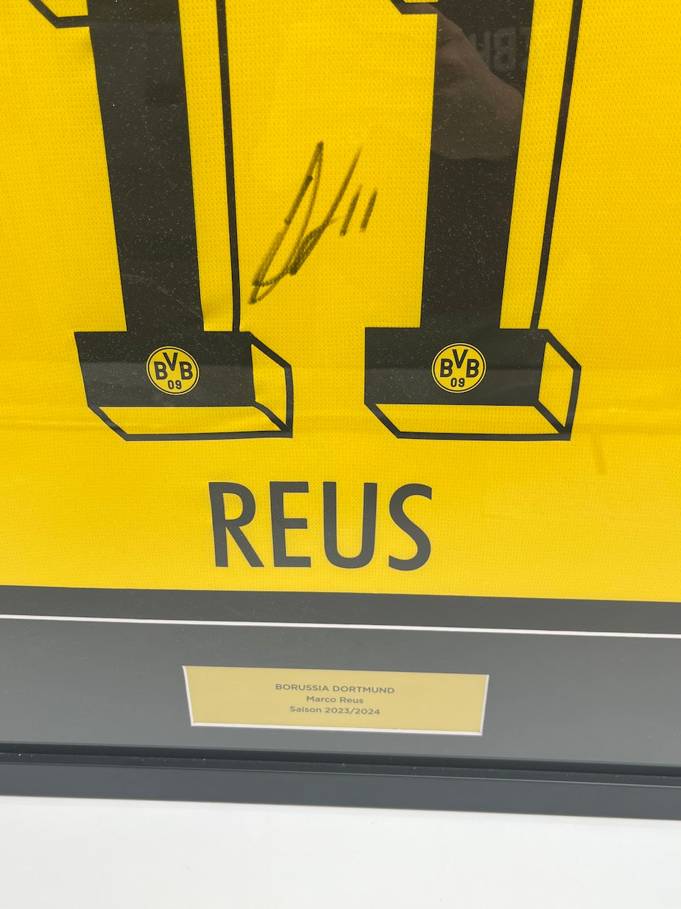 Borussia Dortmund Trikot Marco Reus signiert im Rahmen Puma BVB