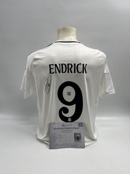 Real Madrid Trikot Endrick signiert Autogramm Adidas COA L