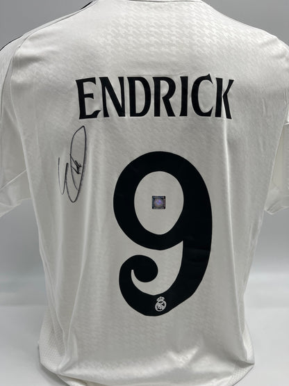 Real Madrid Trikot Endrick signiert Autogramm Adidas COA L
