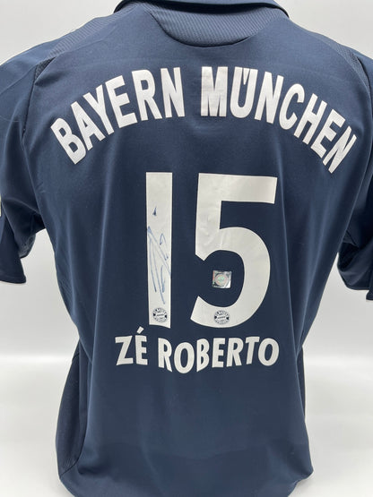 Bayern München Ze Roberto signiert Autogramm Adidas COA 176