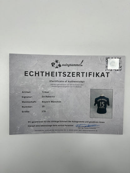Bayern München Ze Roberto signiert Autogramm Adidas COA 176