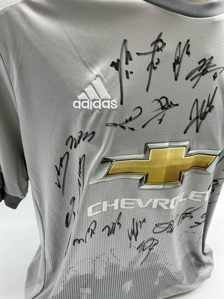 Manchester United Trikot 2017/2018 Teamsigniert Fußball Adidas XL