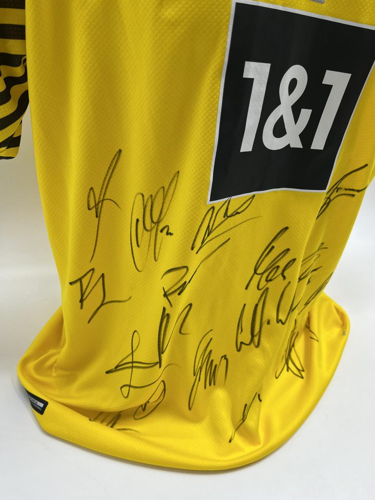 BVB Trikot 2021/2022 Teamsigniert Borussia Dortmund Haaland Bellingham Puma XL