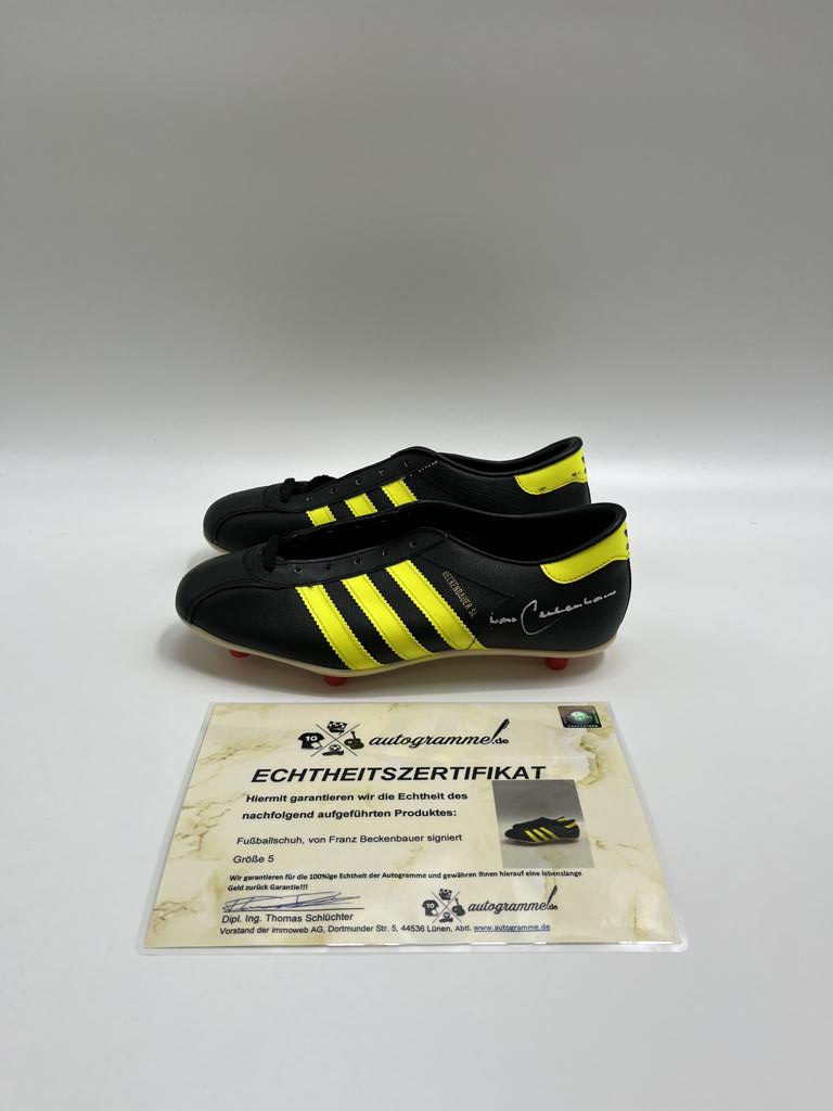 Football shoe Franz Beckenbauer signed football autograph shoe 5