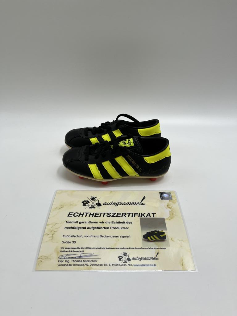 Football shoe Franz Beckenbauer signed football autograph autograph shoe new