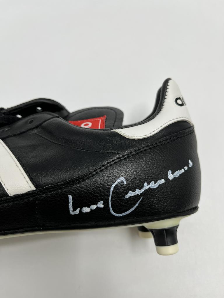 Fußballschuh Franz Beckenbauer signiert Fußball Autogramm Schuh 42