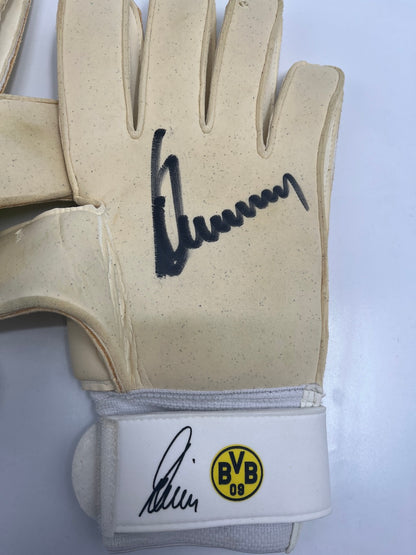 bvb fleece handschuhe Matchworn Torwart Handschuhe Roman Weidenfeller Borussia Dortmund BVB – Autogramme.de