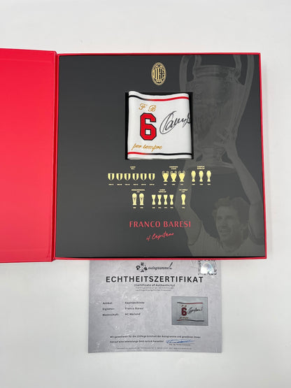 Kapitänsbinde Franco Baresi signiert im Rahmen AC Mailand COA