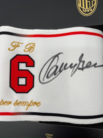 Kapitänsbinde Franco Baresi signiert im Rahmen AC Mailand COA