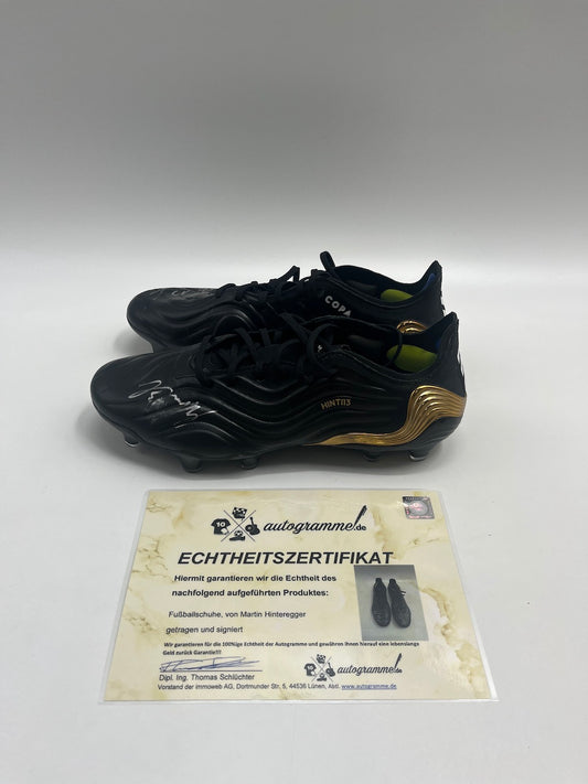 Matchworn Fußballschuhe Martin Hinteregger signiert Adidas COA