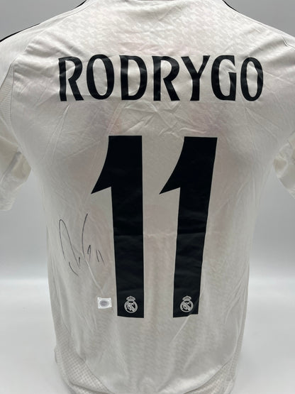 Real Madrid Trikot Rodrygo signiert Adidas COA LaLiga Autogramm 164