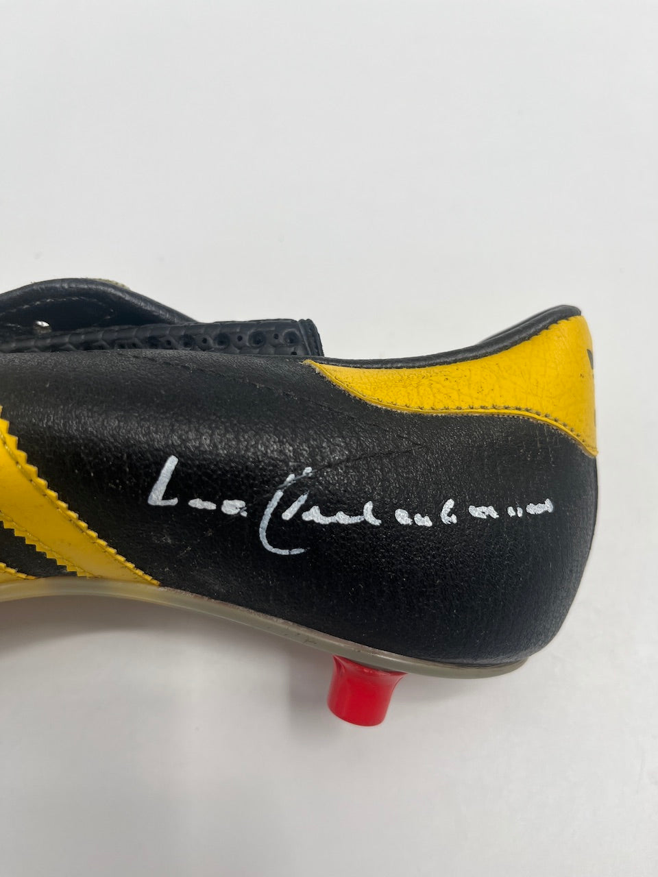 Fußballschuh Franz Beckenbauer signiert Fußball Autogramm Schuh COA