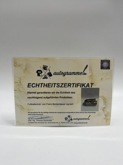 Football shoe Franz Beckenbauer signed football autograph autograph shoe coa