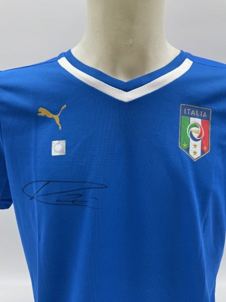 Italy women's jersey Vincenzo Grifo signed COA autograph Puma XL