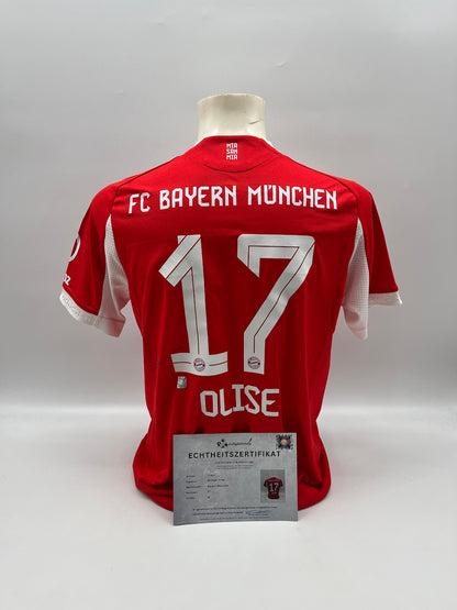 Bayern München Authentic-Trikot Michael Olise signiert Autogramm Adidas COA M
