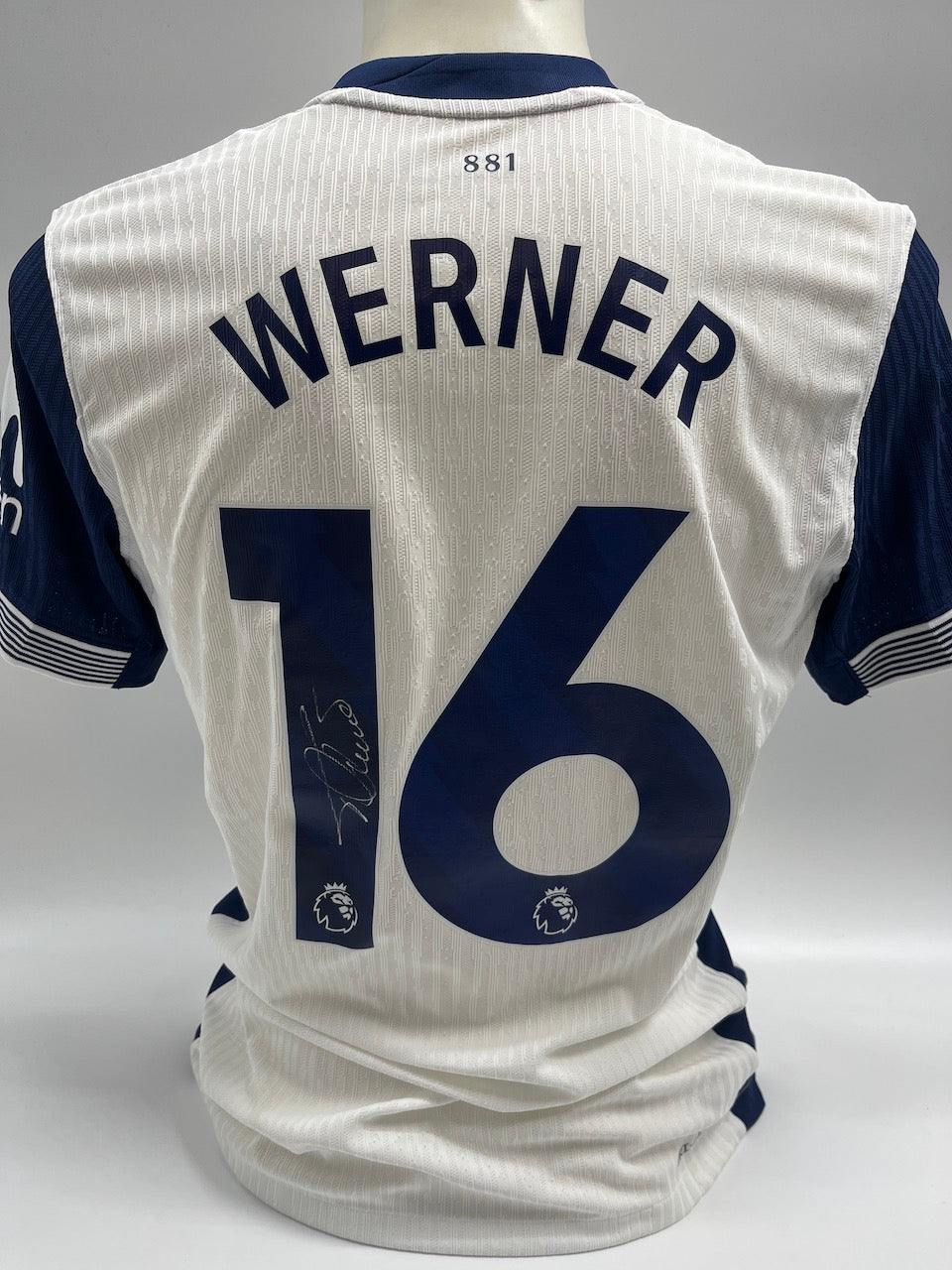 Matchworn Tottenham Trikot getragen & signiert von Timo Werner 29.12.2024