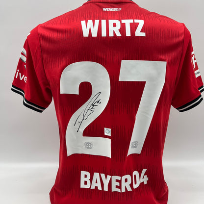 Bayer Leverkusen Trikot Florian Wirtz signiert Adidas COA Autogramm M