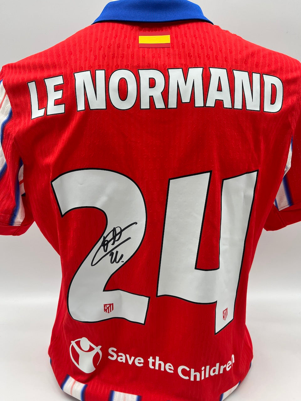 Matchworn AtleticoTrikot getragen & signiert von Robin Le Normand 21.01.2025