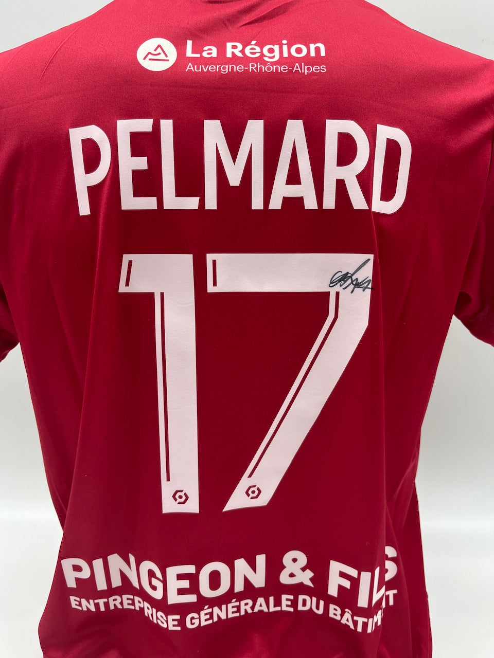 Matchworn Clermont Foot Trikot getragen & signiert von Andy Pelmard 25.11.2023