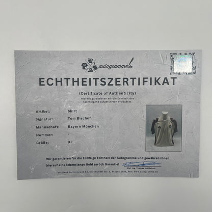 Bayern München Shirt Tom Bischof signiert FCB Adidas Neu XL