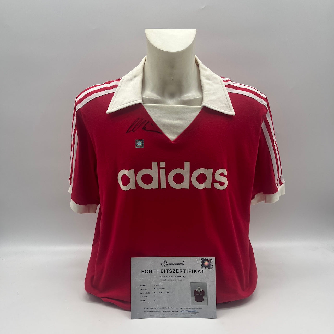 Bayern Repro Trikot Gerd Müller signiert München Adidas XL