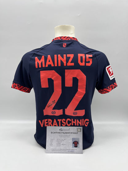 Matchworn Mainz Worn & Signed by Nikolas Veratschnig 19.01.2025