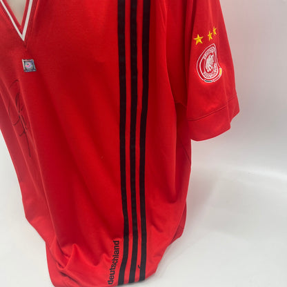 DFB Shirt Stefan Effenberg signiert Adidas COA Deutschland Autogramm XXL