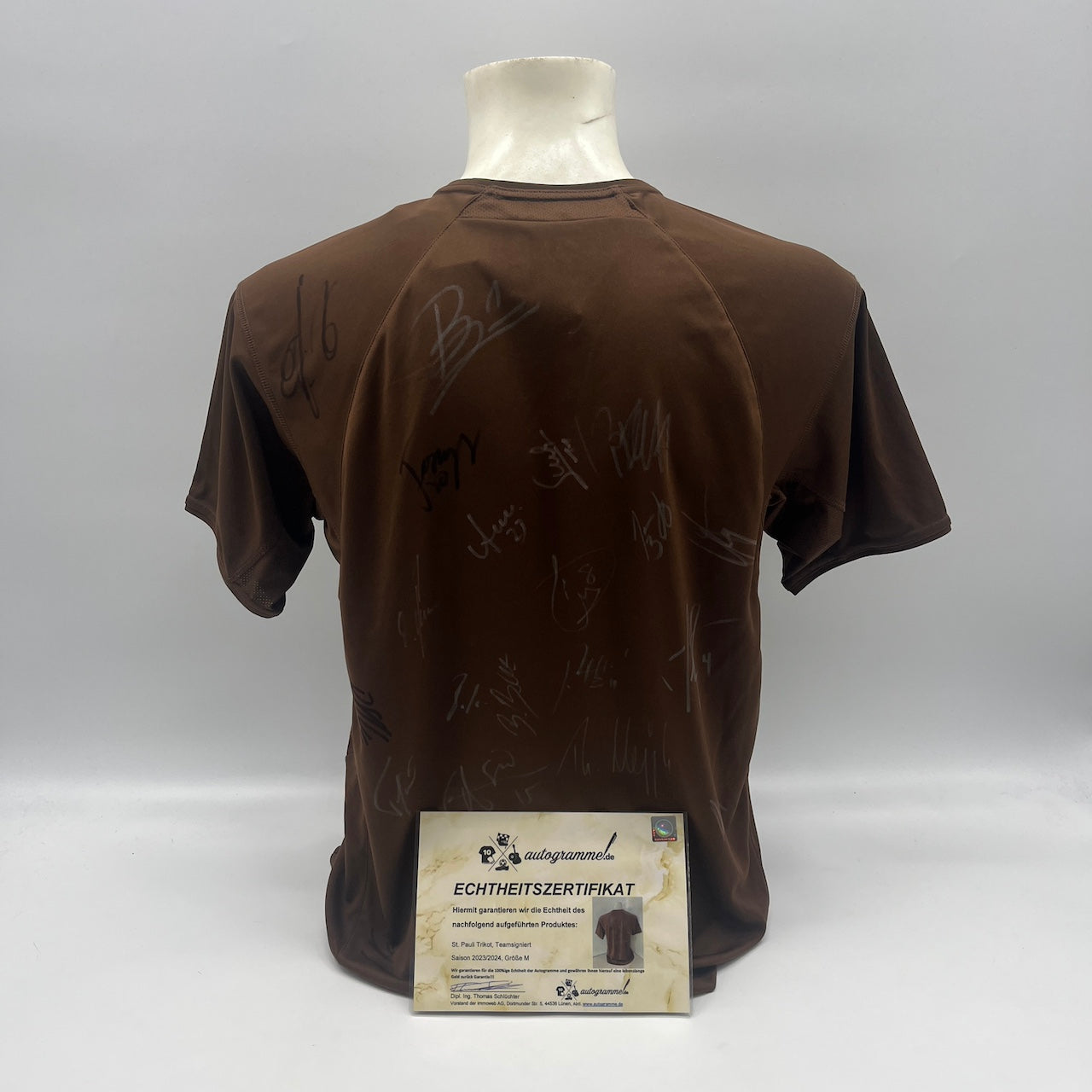 St. Pauli Trikot 2023/2024 Teamsigniert COA Bundesliga M