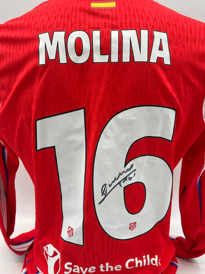 Matchworn Atletico Madrid Worn & Signed by Nahuel Molina 29.01.25