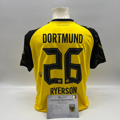 Borussia Dortmund Trikot Julian Ryerson signiert BVB Autogramm Puma L