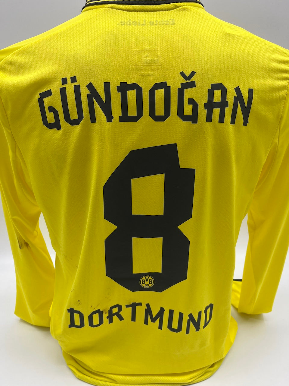 Matchworn Dortmund Trikot getragen von Ilkay Gündogan 03.11.2012 BVB-VFB