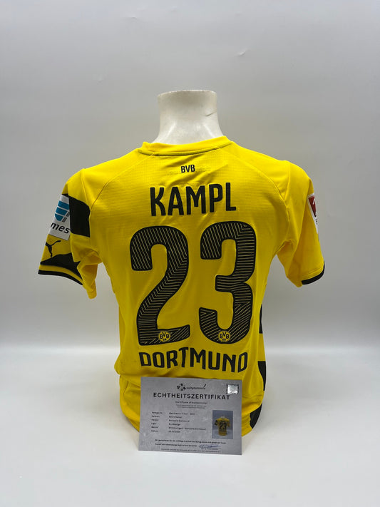 Matchworn Dortmund Trikot getragen von Kevin Kampl 20.02.2015 VFB-BVB